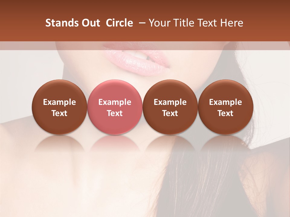 Young Woman With Sunglasses PowerPoint Template