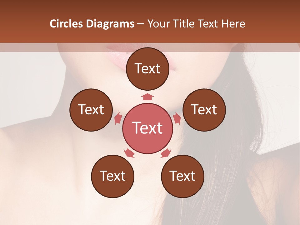 Young Woman With Sunglasses PowerPoint Template