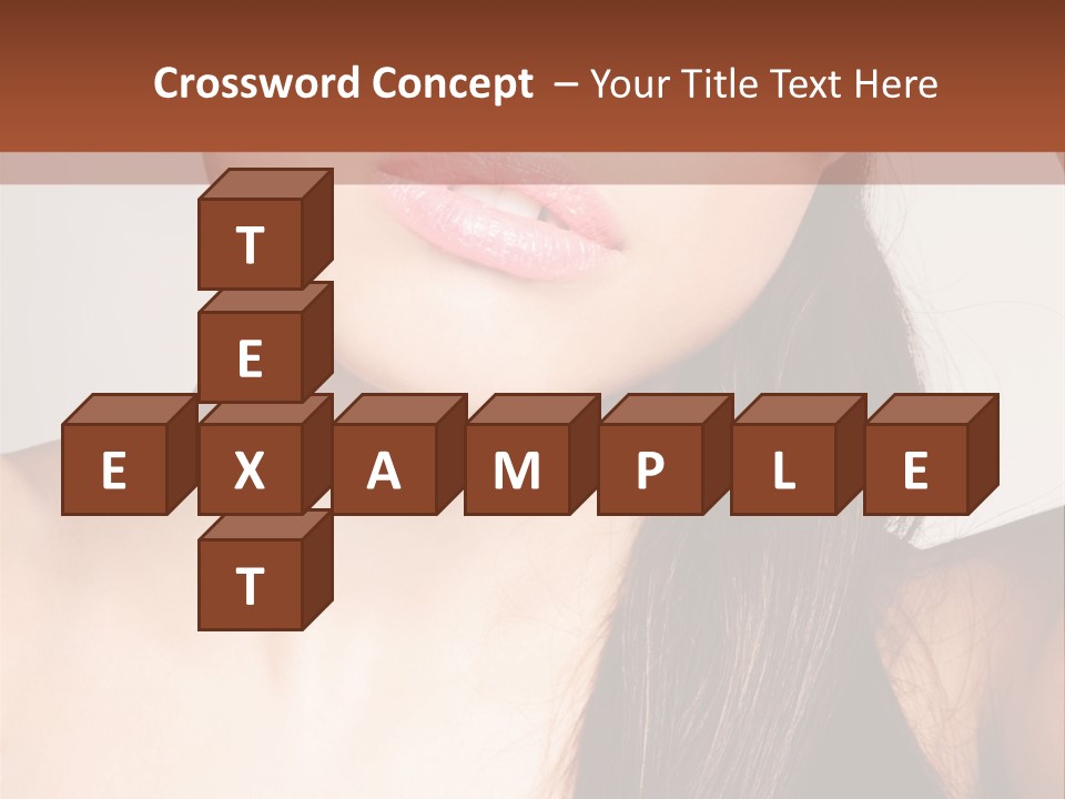 Young Woman With Sunglasses PowerPoint Template