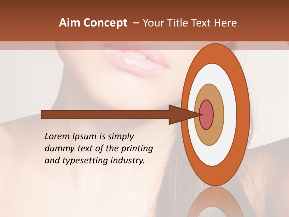 Young Woman With Sunglasses PowerPoint Template