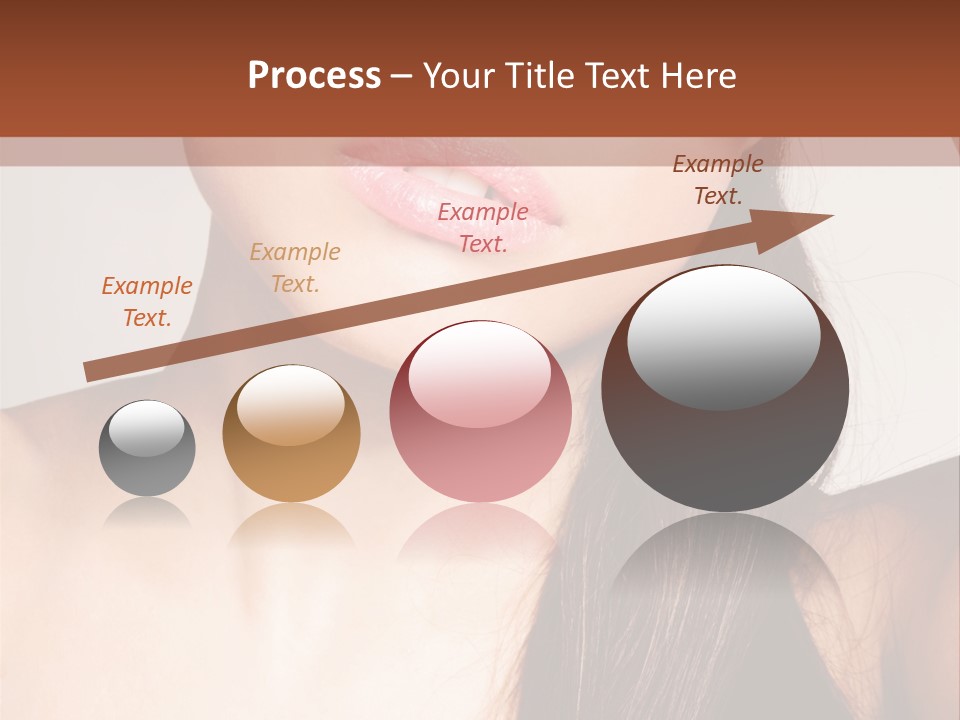 Young Woman With Sunglasses PowerPoint Template