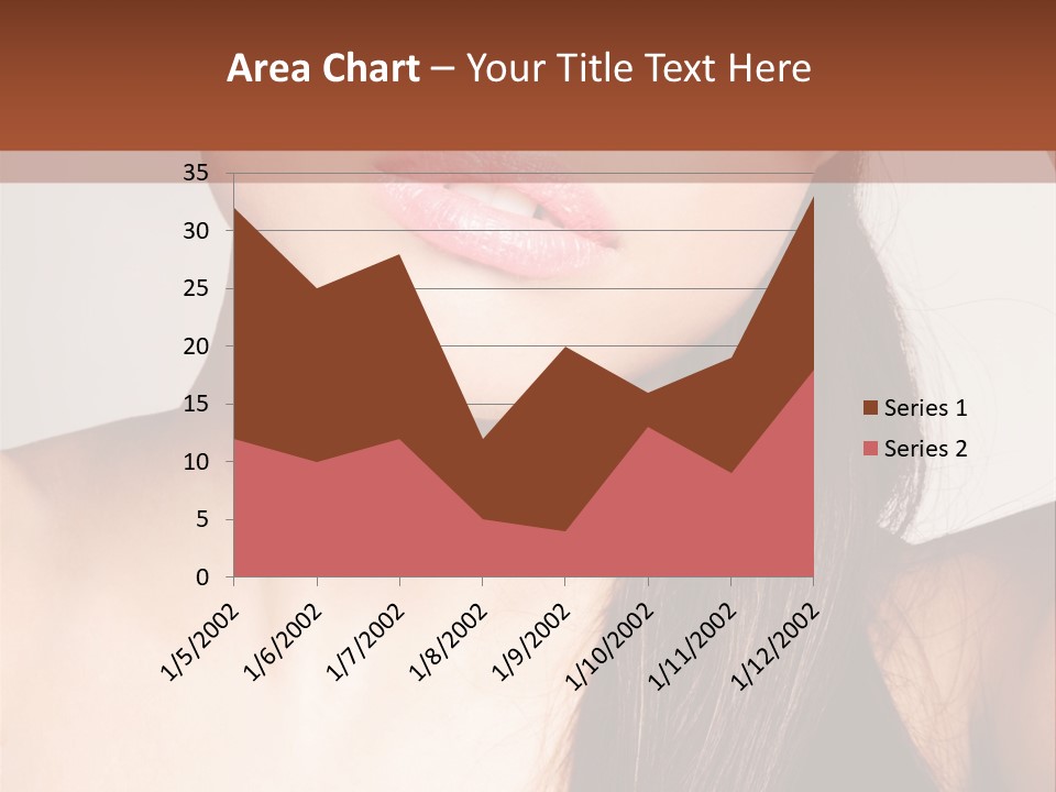 Young Woman With Sunglasses PowerPoint Template