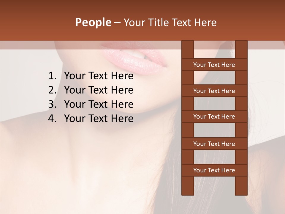 Young Woman With Sunglasses PowerPoint Template