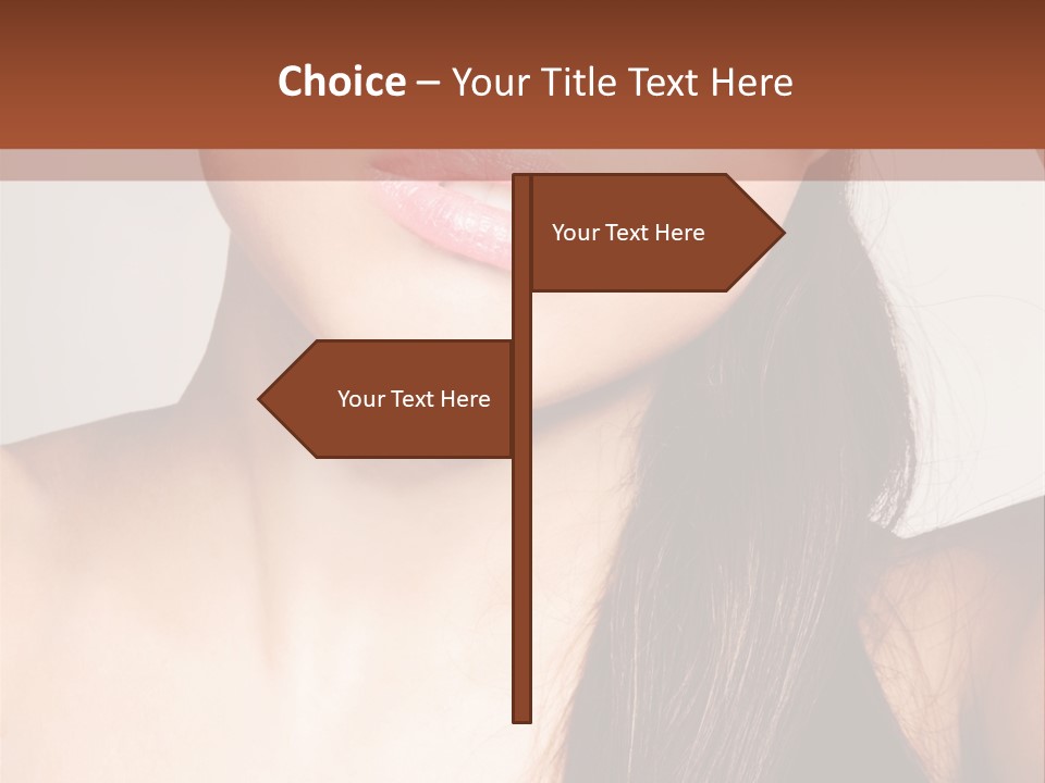 Young Woman With Sunglasses PowerPoint Template