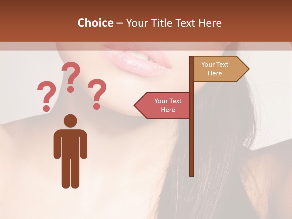 Young Woman With Sunglasses PowerPoint Template