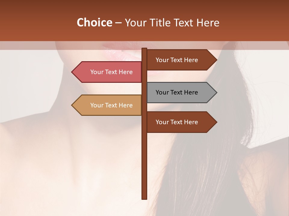 Young Woman With Sunglasses PowerPoint Template