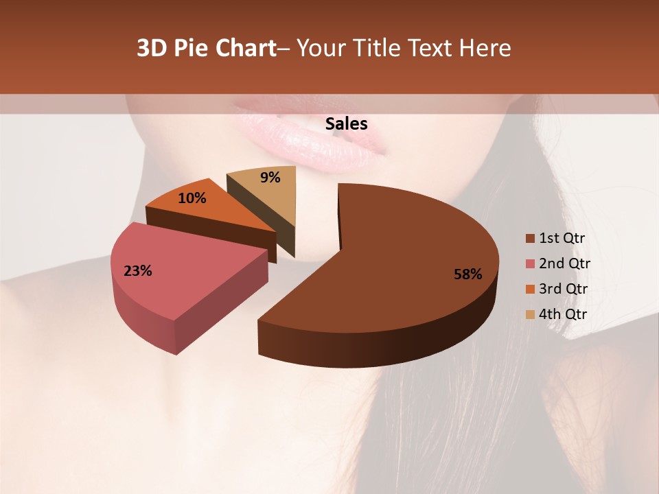 Young Woman With Sunglasses PowerPoint Template