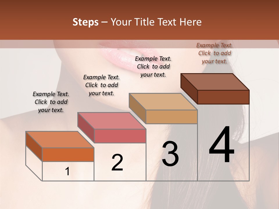 Young Woman With Sunglasses PowerPoint Template