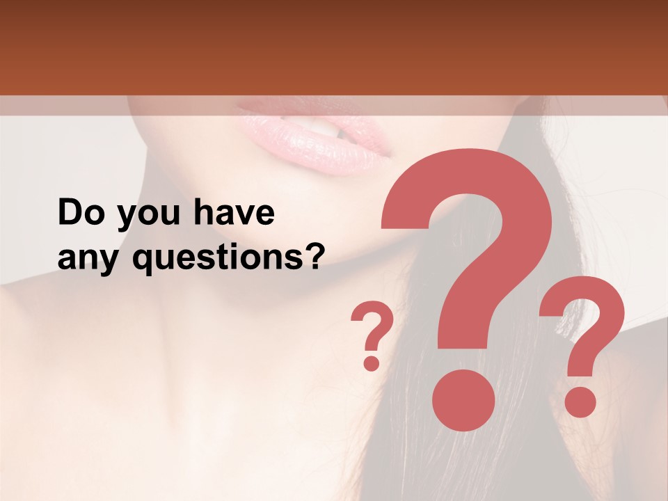 Young Woman With Sunglasses PowerPoint Template