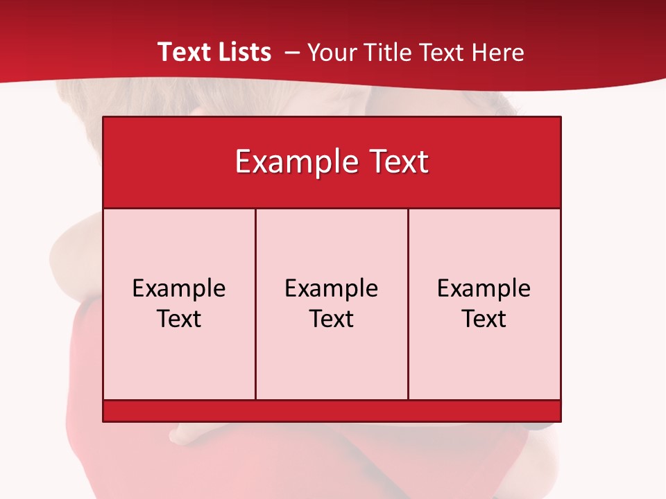 Young Children Hugging PowerPoint Template