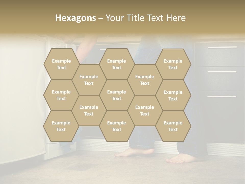 Concept Man Putting His Laundry Into The Washing Machine PowerPoint Template