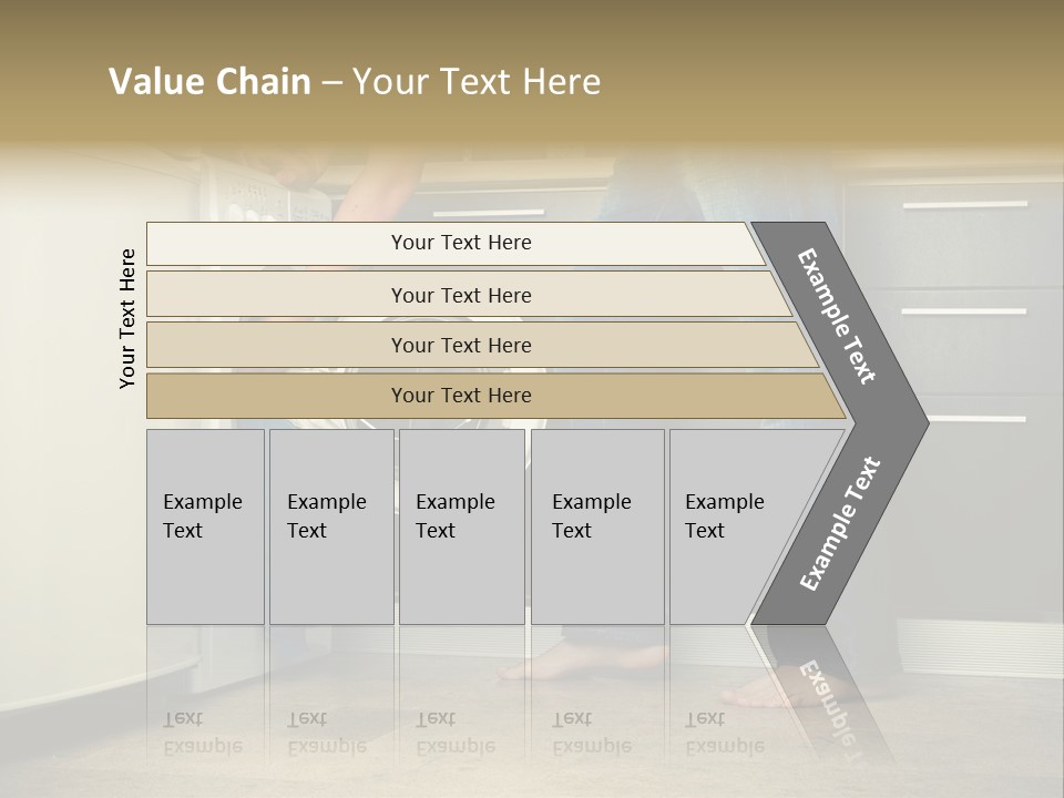 Concept Man Putting His Laundry Into The Washing Machine PowerPoint Template