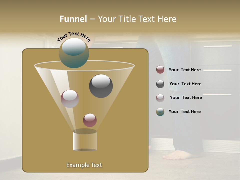 Concept Man Putting His Laundry Into The Washing Machine PowerPoint Template