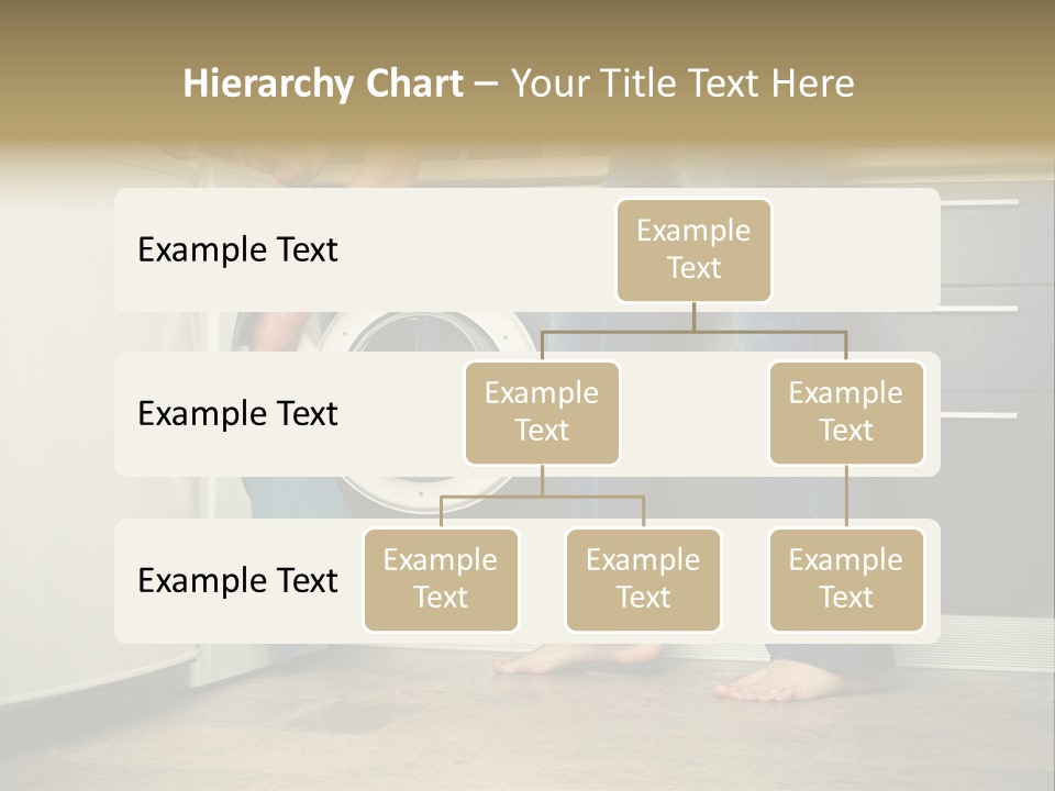 Concept Man Putting His Laundry Into The Washing Machine PowerPoint Template