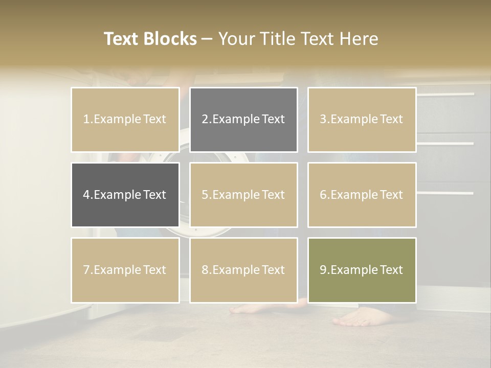 Concept Man Putting His Laundry Into The Washing Machine PowerPoint Template