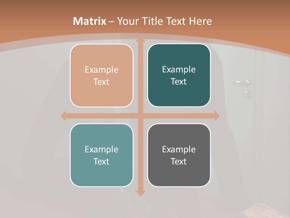 Portrait Of A Beautiful Young Woman PowerPoint Template