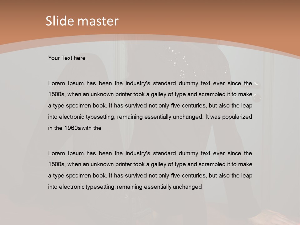 Portrait Of A Beautiful Young Woman PowerPoint Template