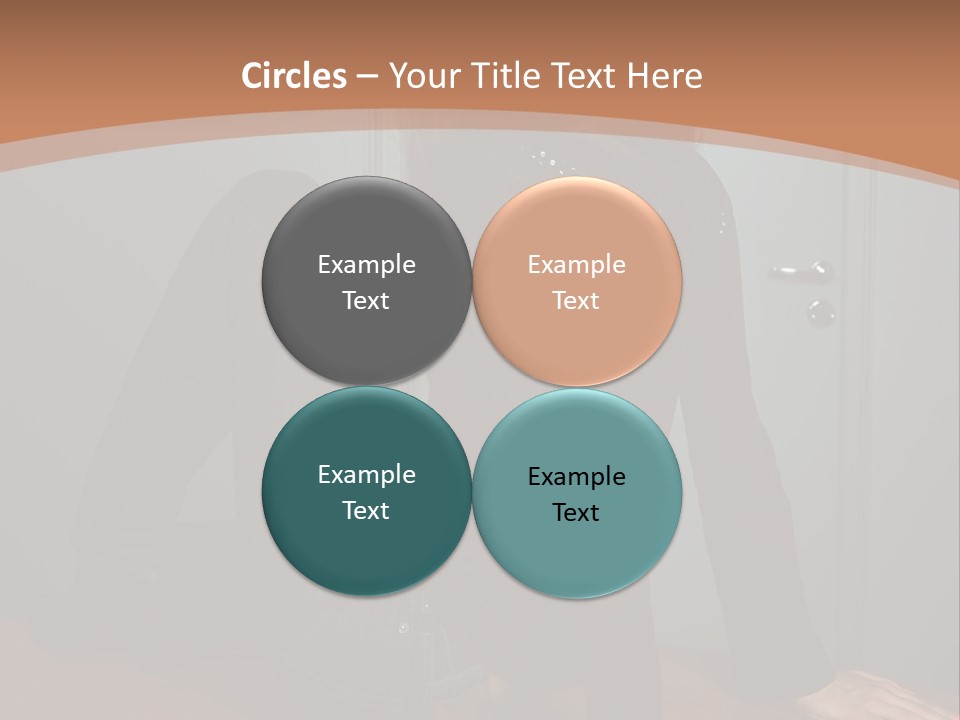 Portrait Of A Beautiful Young Woman PowerPoint Template