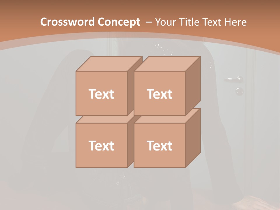Portrait Of A Beautiful Young Woman PowerPoint Template
