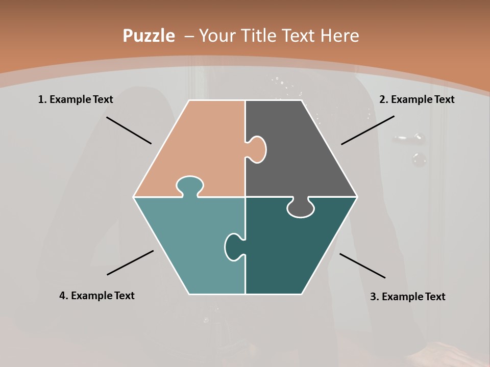 Portrait Of A Beautiful Young Woman PowerPoint Template