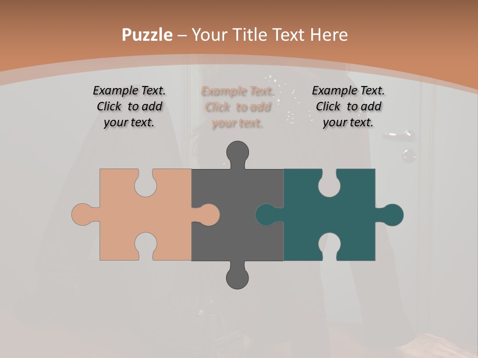 Portrait Of A Beautiful Young Woman PowerPoint Template