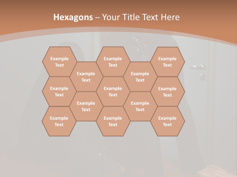 Portrait Of A Beautiful Young Woman PowerPoint Template