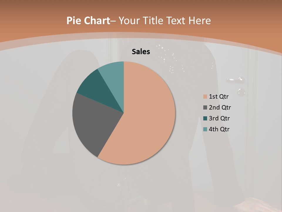 Portrait Of A Beautiful Young Woman PowerPoint Template