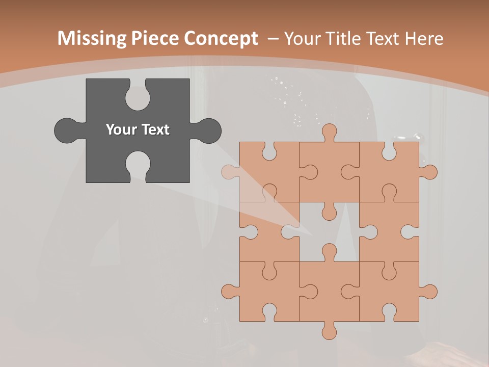 Portrait Of A Beautiful Young Woman PowerPoint Template