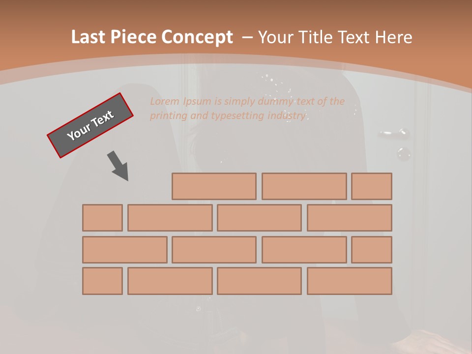 Portrait Of A Beautiful Young Woman PowerPoint Template