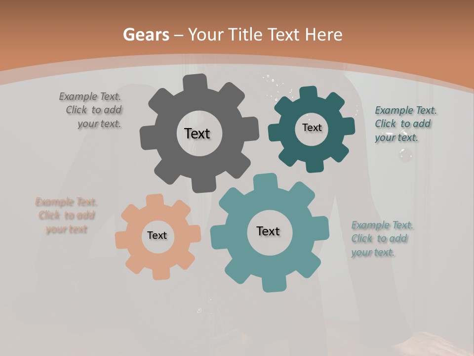 Portrait Of A Beautiful Young Woman PowerPoint Template