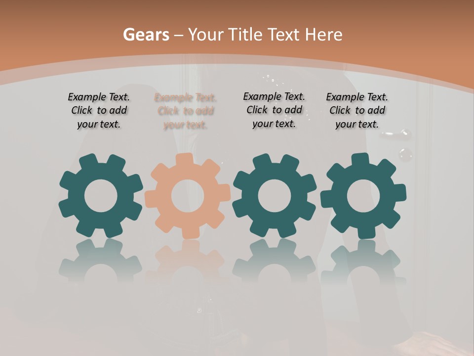 Portrait Of A Beautiful Young Woman PowerPoint Template