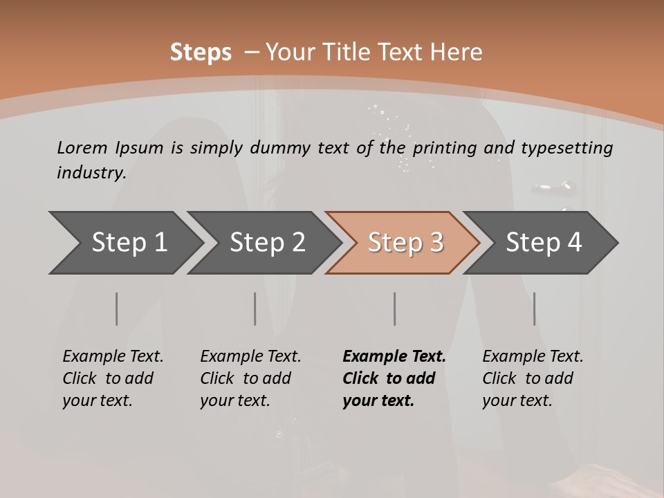 Portrait Of A Beautiful Young Woman PowerPoint Template