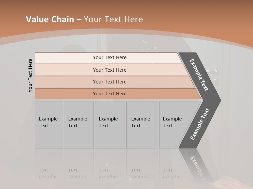 Portrait Of A Beautiful Young Woman PowerPoint Template