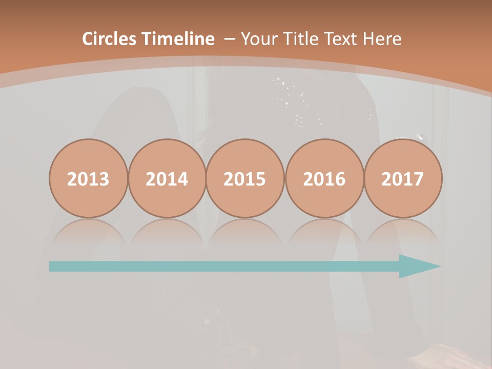 Portrait Of A Beautiful Young Woman PowerPoint Template