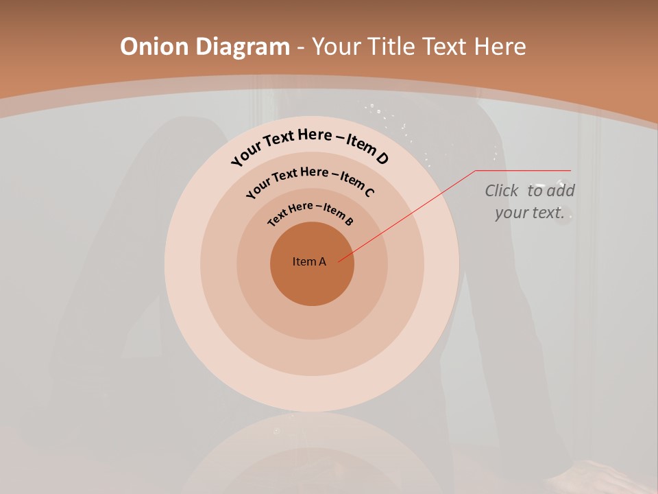 Portrait Of A Beautiful Young Woman PowerPoint Template