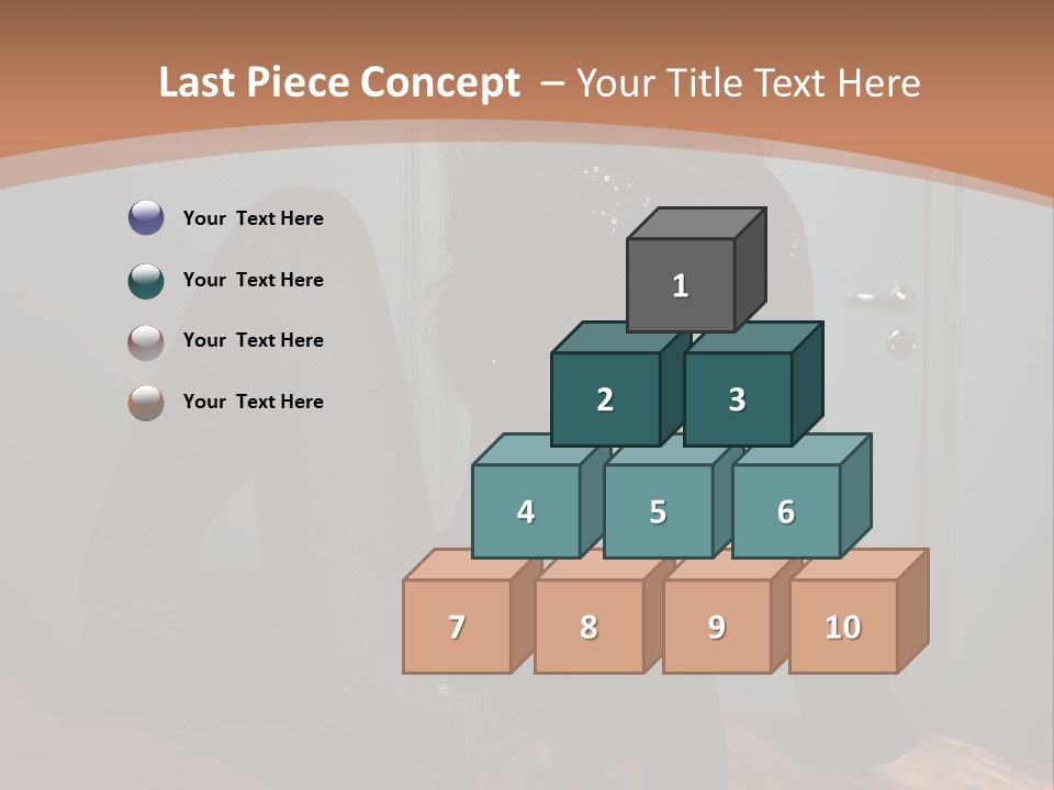 Portrait Of A Beautiful Young Woman PowerPoint Template