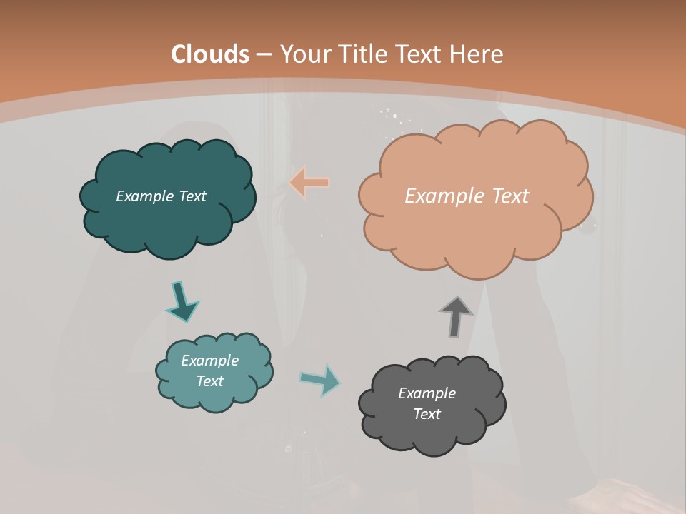 Portrait Of A Beautiful Young Woman PowerPoint Template