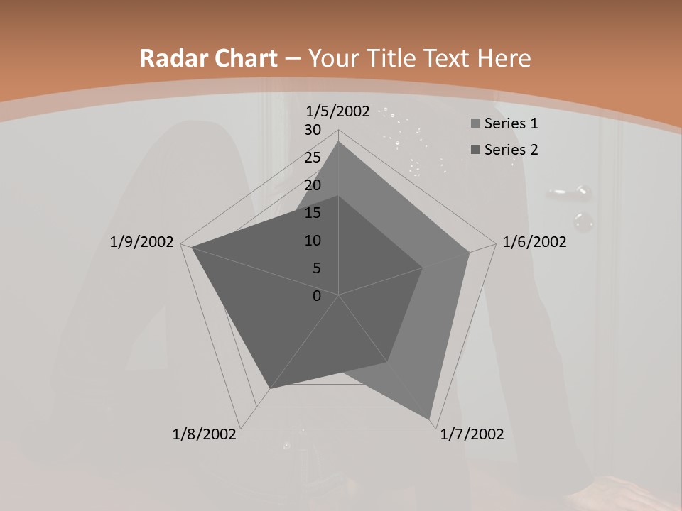 Portrait Of A Beautiful Young Woman PowerPoint Template