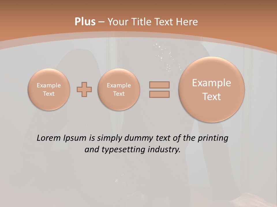Portrait Of A Beautiful Young Woman PowerPoint Template