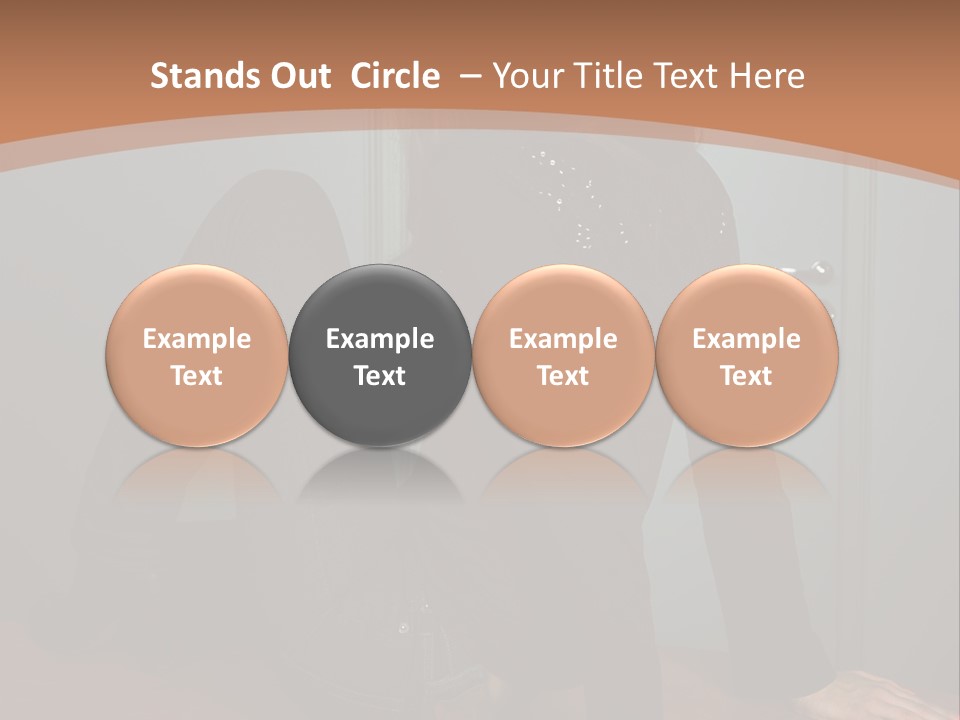 Portrait Of A Beautiful Young Woman PowerPoint Template