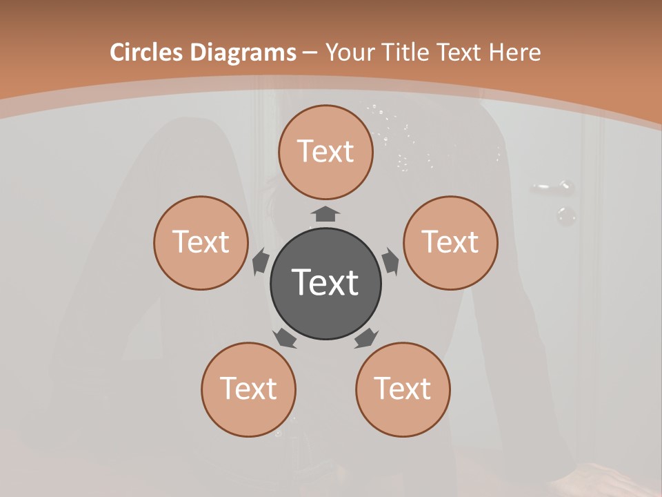 Portrait Of A Beautiful Young Woman PowerPoint Template