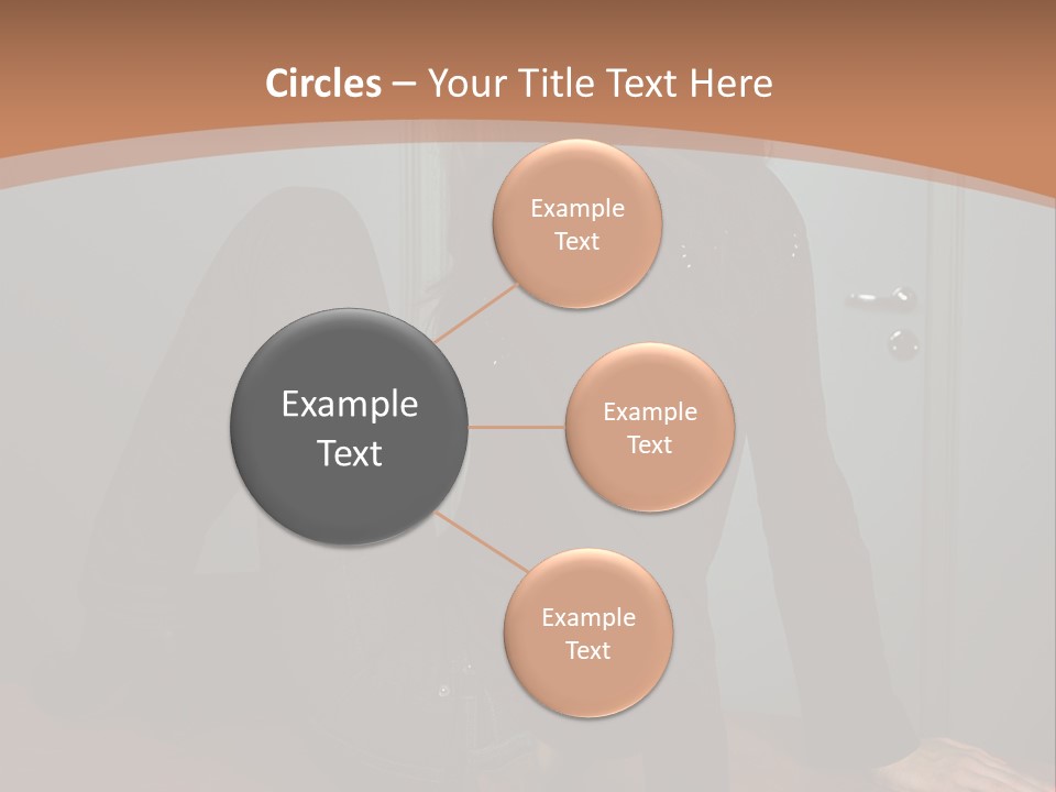 Portrait Of A Beautiful Young Woman PowerPoint Template