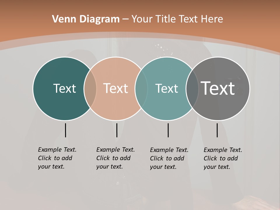 Portrait Of A Beautiful Young Woman PowerPoint Template