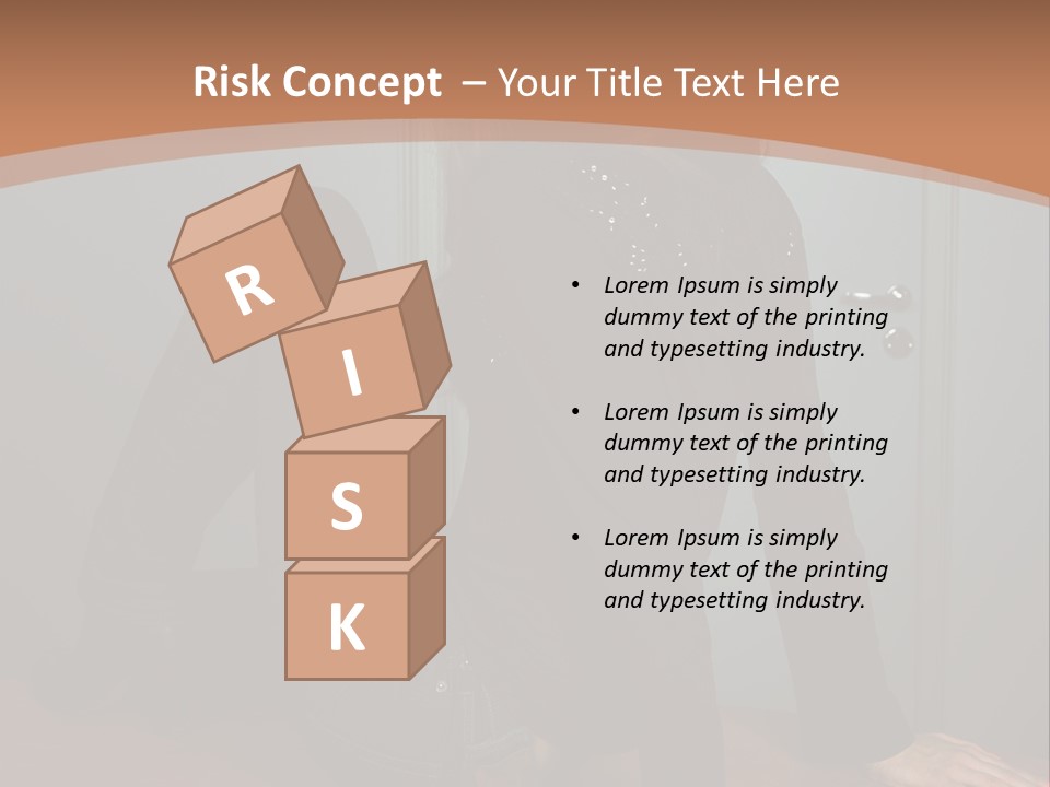 Portrait Of A Beautiful Young Woman PowerPoint Template