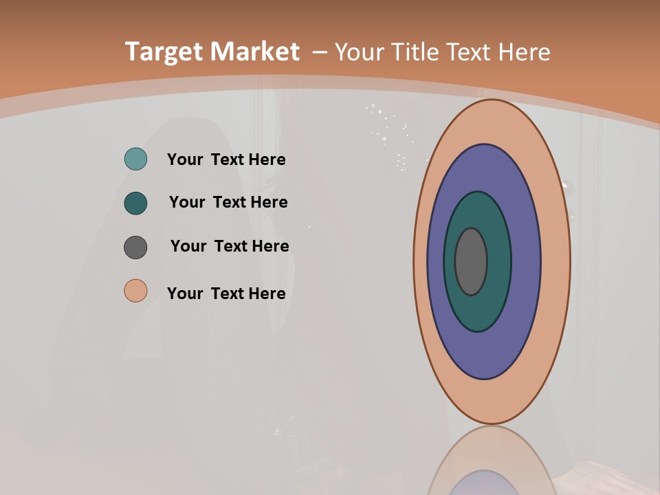 Portrait Of A Beautiful Young Woman PowerPoint Template