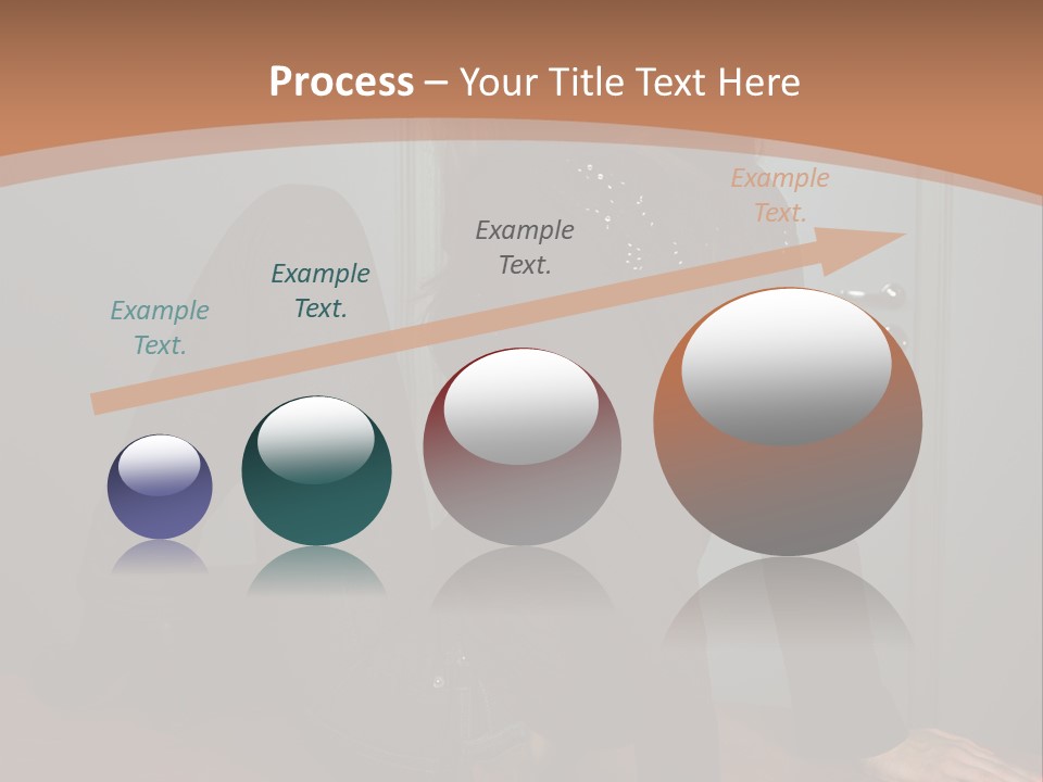 Portrait Of A Beautiful Young Woman PowerPoint Template