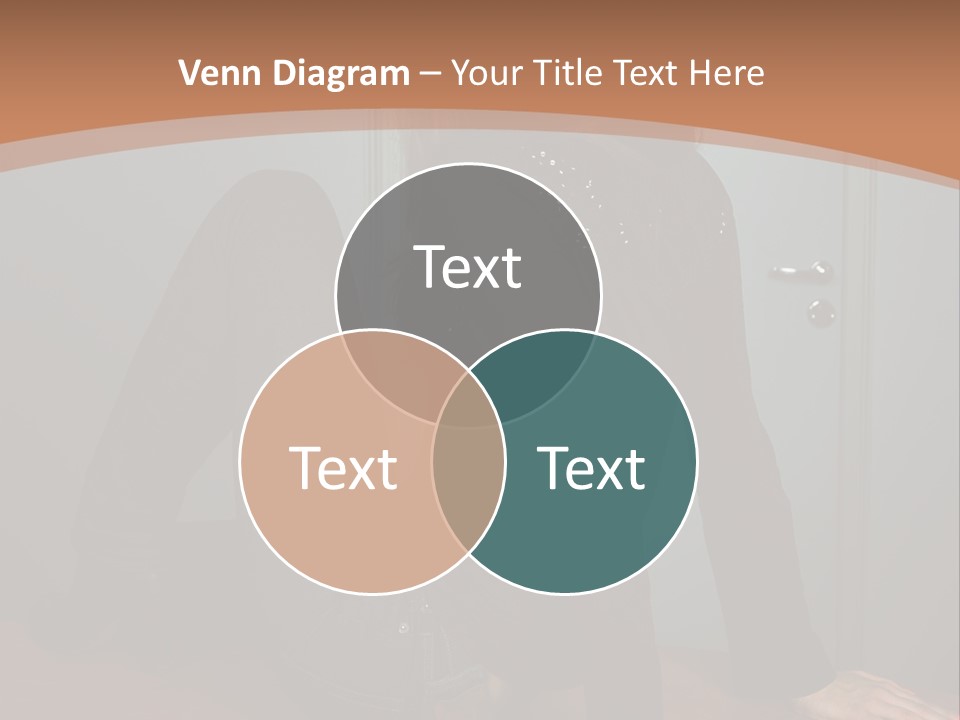 Portrait Of A Beautiful Young Woman PowerPoint Template