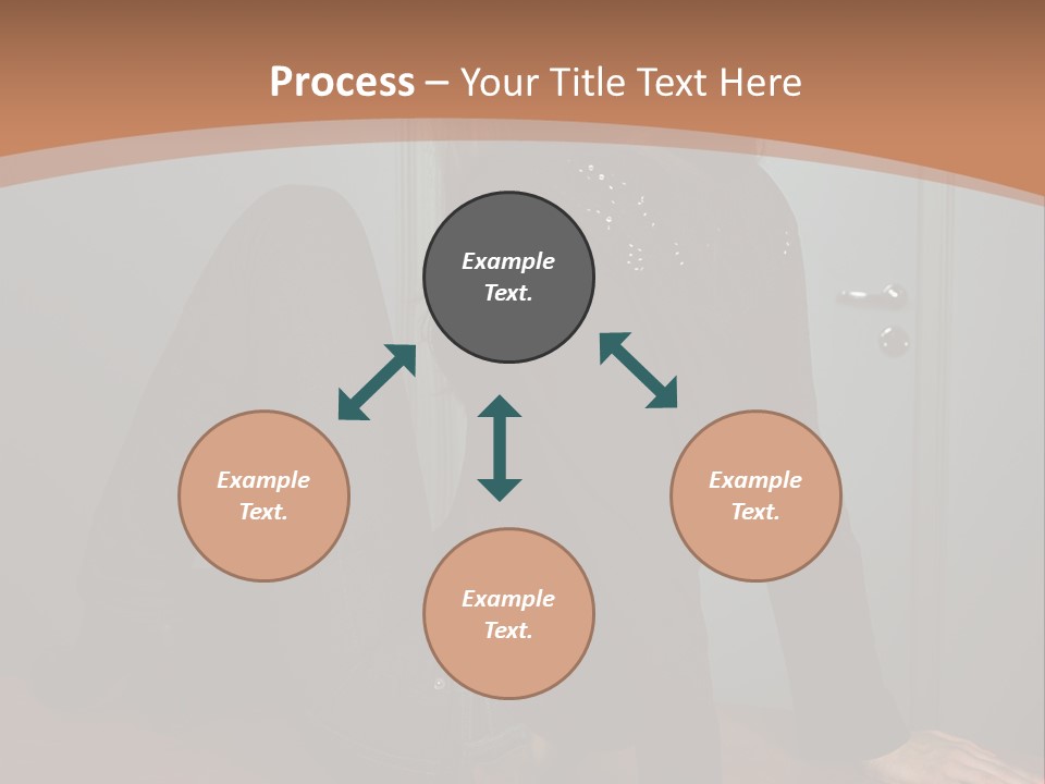 Portrait Of A Beautiful Young Woman PowerPoint Template