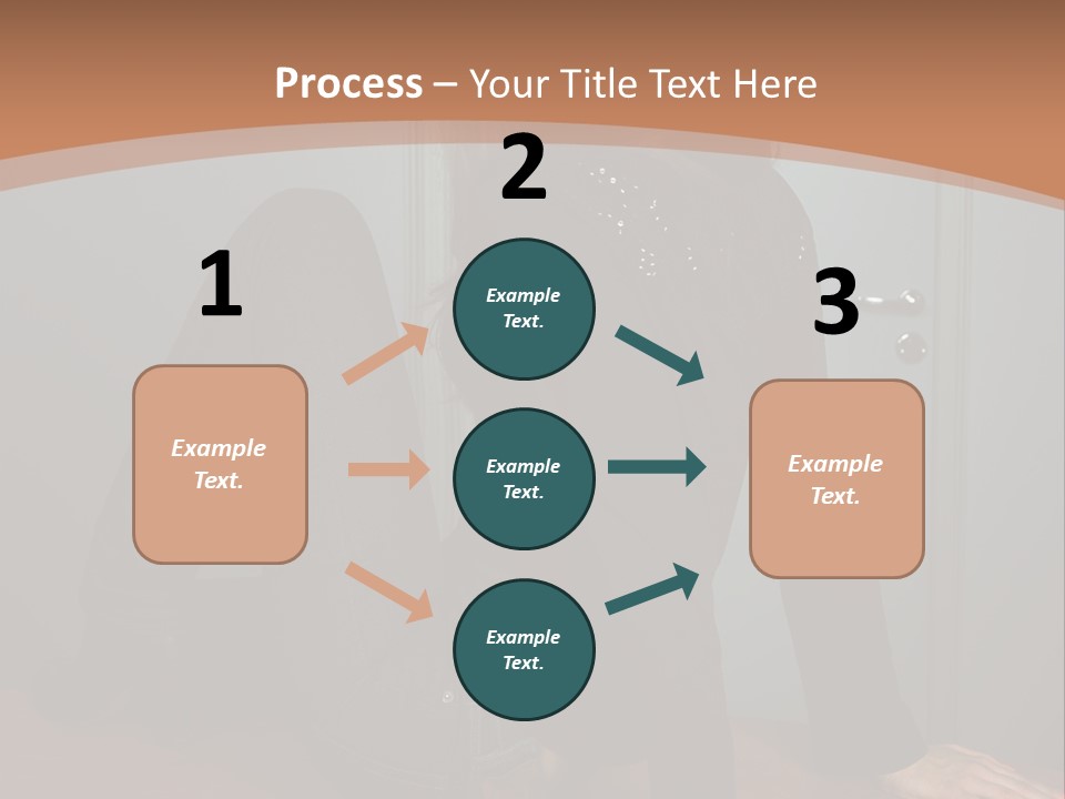 Portrait Of A Beautiful Young Woman PowerPoint Template