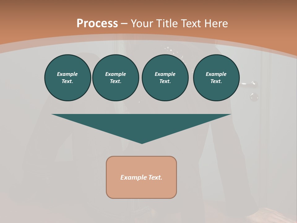 Portrait Of A Beautiful Young Woman PowerPoint Template